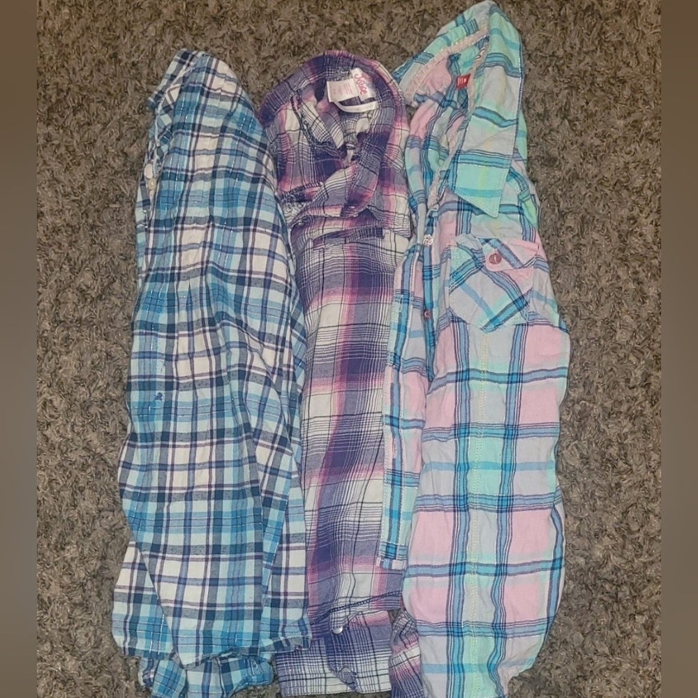 Girls Set of Flannels 10/12